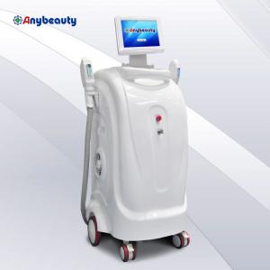 Quality Two Handles Super Shr Laser Hair Removal Machine 2000w In Pure White Color for sale