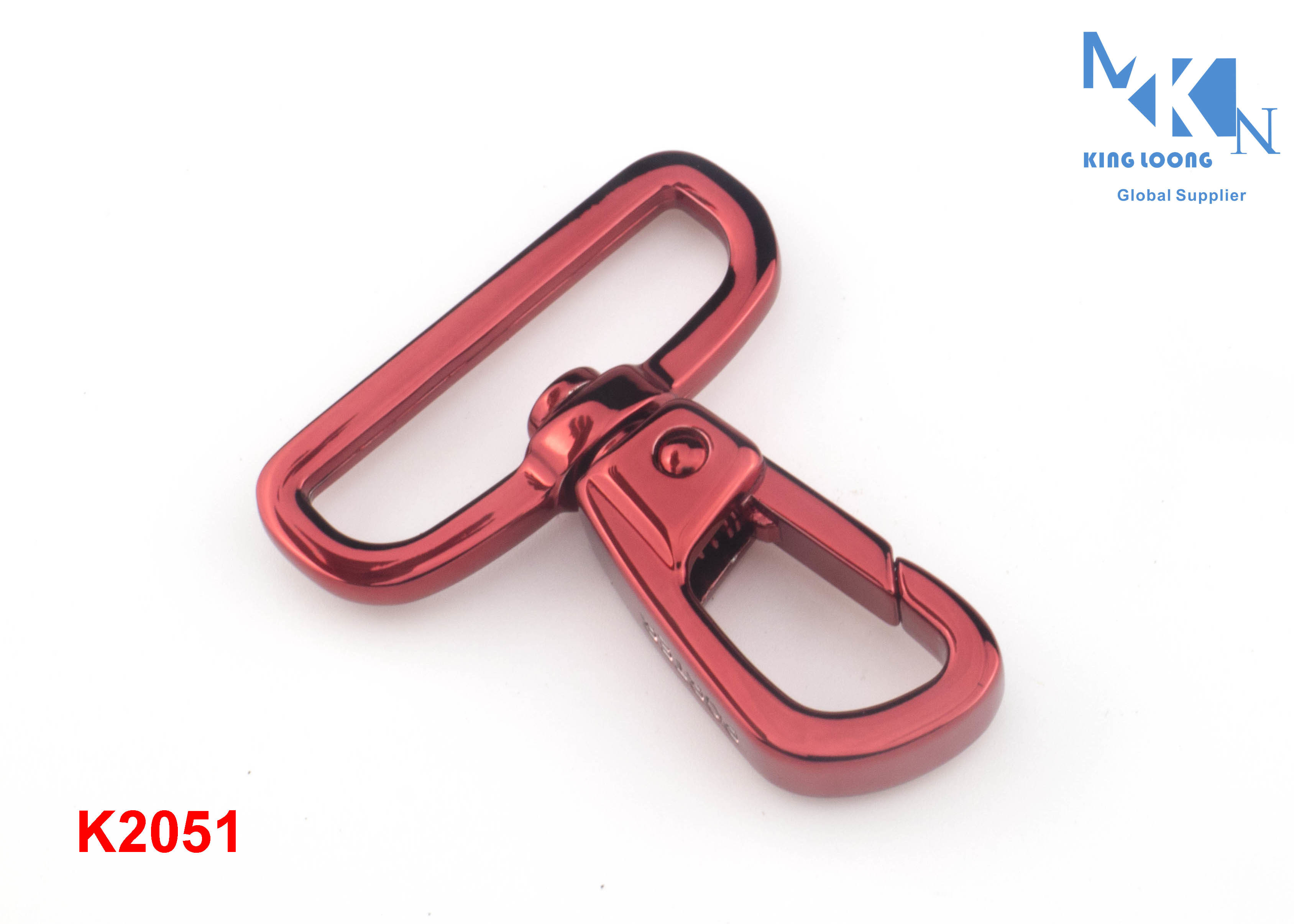 Quality 38.8mm Swivel Eye Snap Hook  , Zinc Alloy Lighting Reds Wivel Hooks For Bags for sale