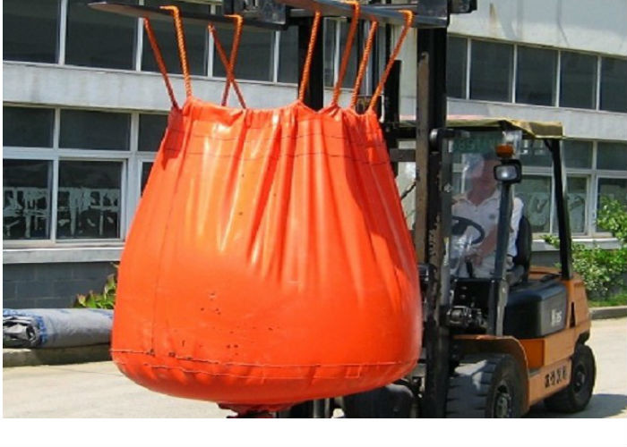 Quality Waterproof Orange PVC Recycled Jumbo Bag Storing Hazardous And Corrosive Products for sale
