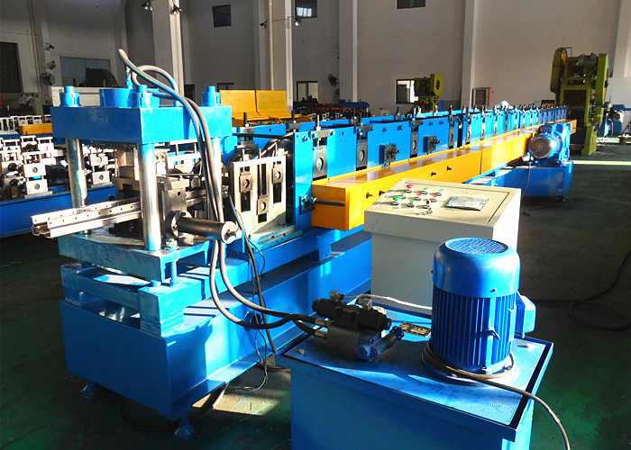 Heavy Duty Upright Roll Forming Machine , Warehouse Storage System Rack Rolling Machine