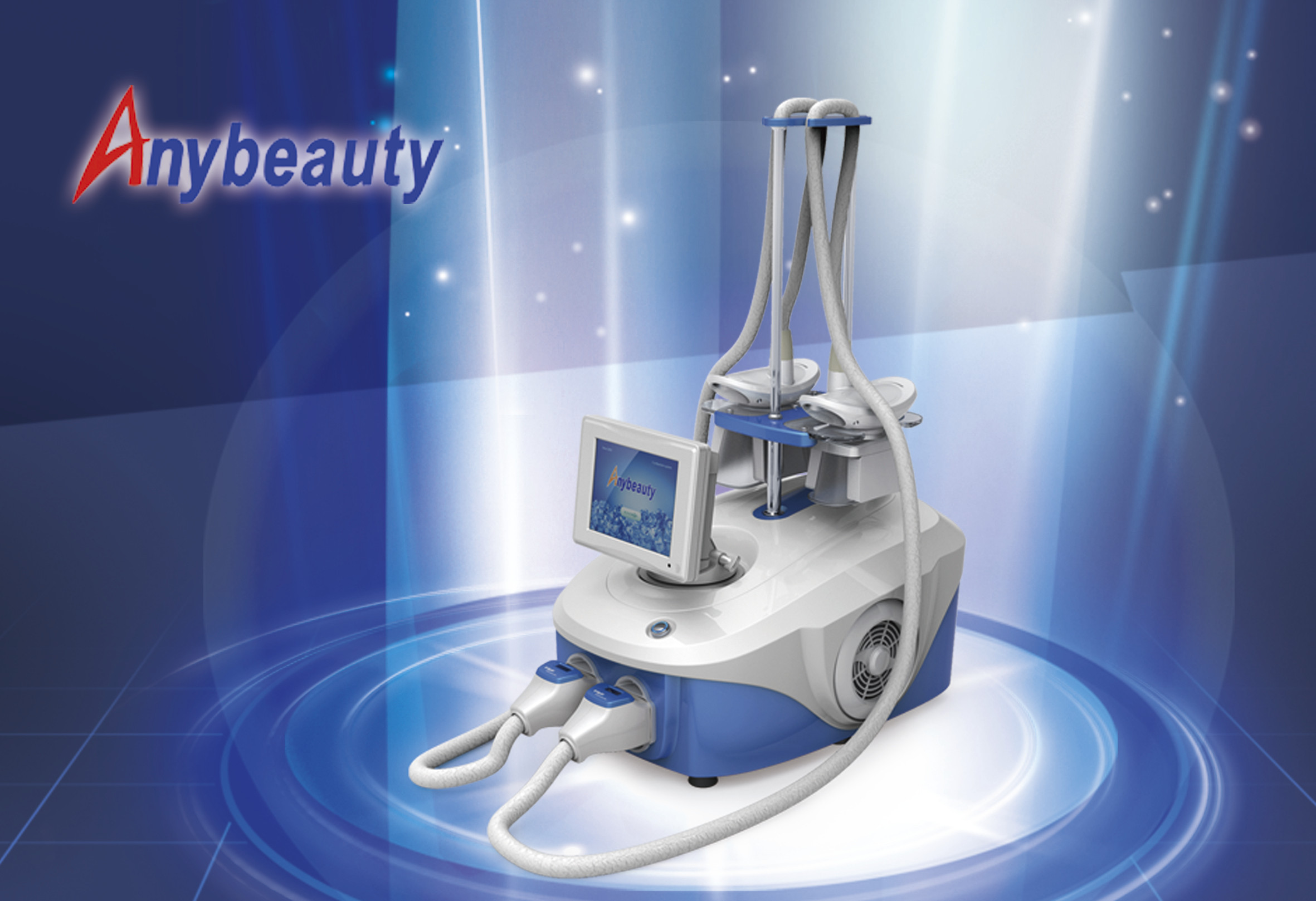 Quality Anti - Puffiness Cryolipolysis Slimming Machine 2 Handles Cellulite Removal Machine for sale