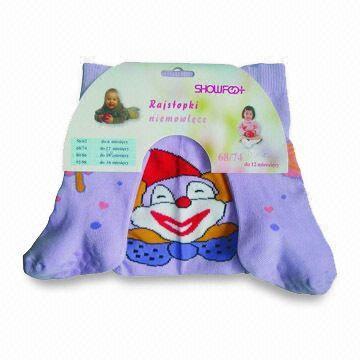 Quality Baby Designed Tights with Anti-slip, Made of Polyester and Spandex, Packed with Printed Card for sale