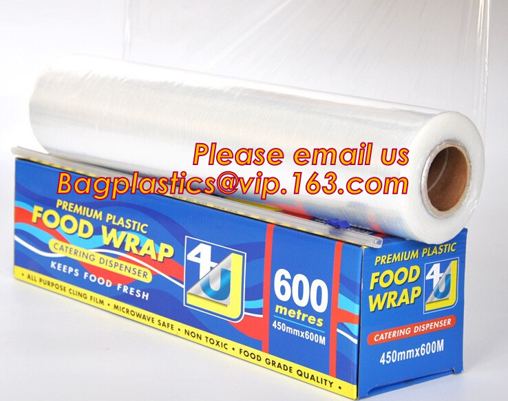 Quality Newly design household food grade excellent quality factory price cling film, pe food plastic wrap for sale