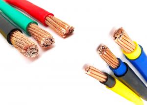 Quality Colored Single Cable PVC Insulation Wire IEC60227 With Rigid Conductor for sale