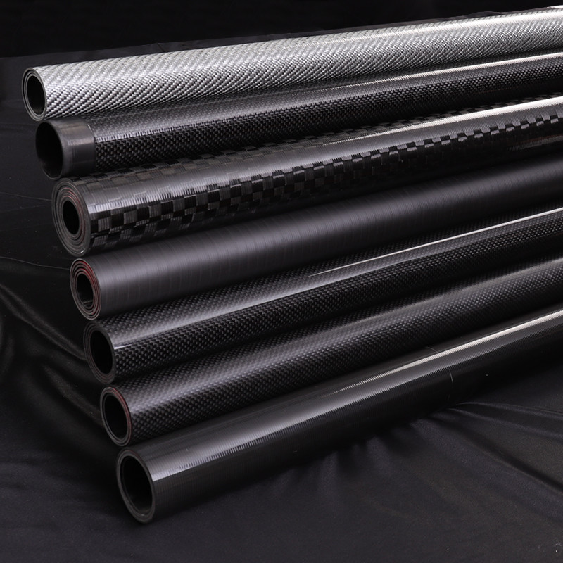 Quality Corrosion Resistance 3k Roll Wrapped Twill Carbon Fiber Pole for sale