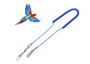 Quality Retractable Steel Reinforced Parrot Safe Rope , Safty Bungee Lanyard Strech 3 Meters for sale