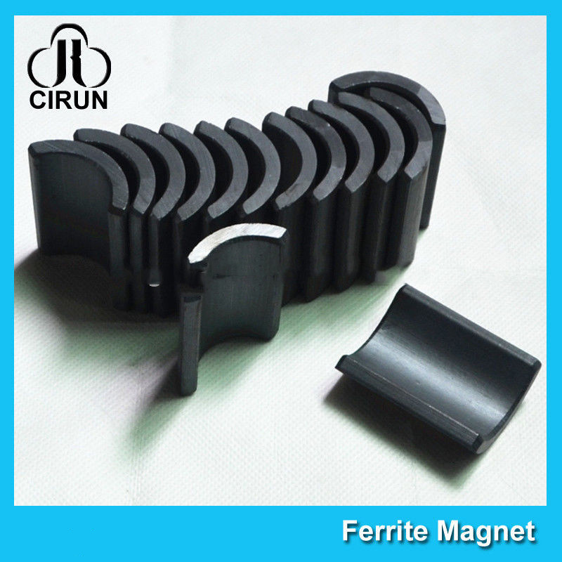 Quality Y30 Grade Ferite Arc Magnets For Motors , Ferite Ceramic Motor Arc Magnets for sale