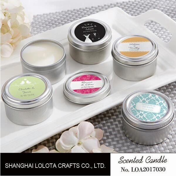 Buy Chemical Free Scented Luxury Soy Candles , Personalised Tin Candles For Bathroom at wholesale prices
