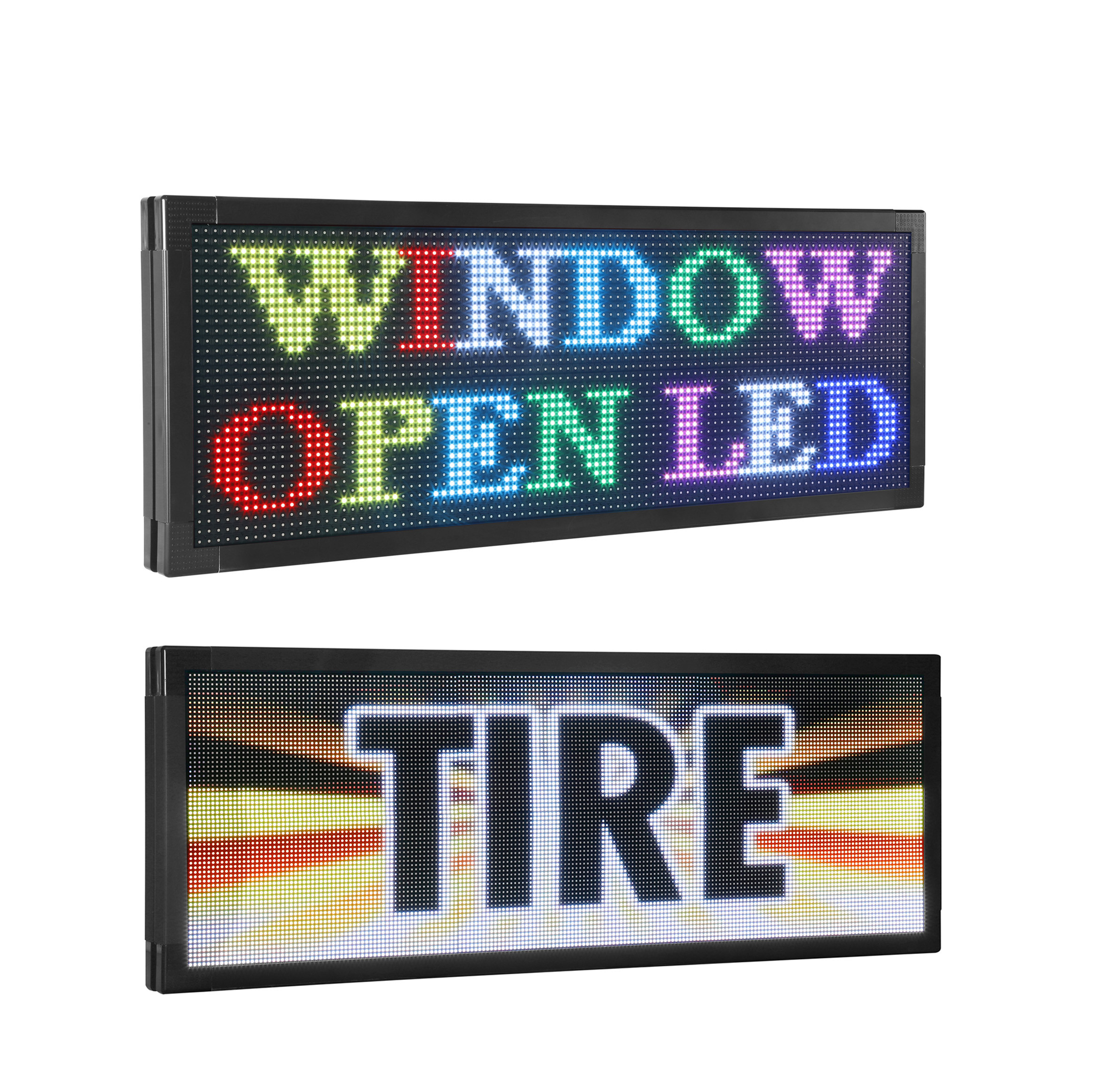 Quality P4RGB IP65 Rear Window LED Display WIFI Programmable Outdoor LED Sign for sale