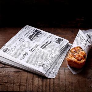 Quality Burger Sandwich Offset Printed Greaseproof Paper 30x30cm 100pcs for sale
