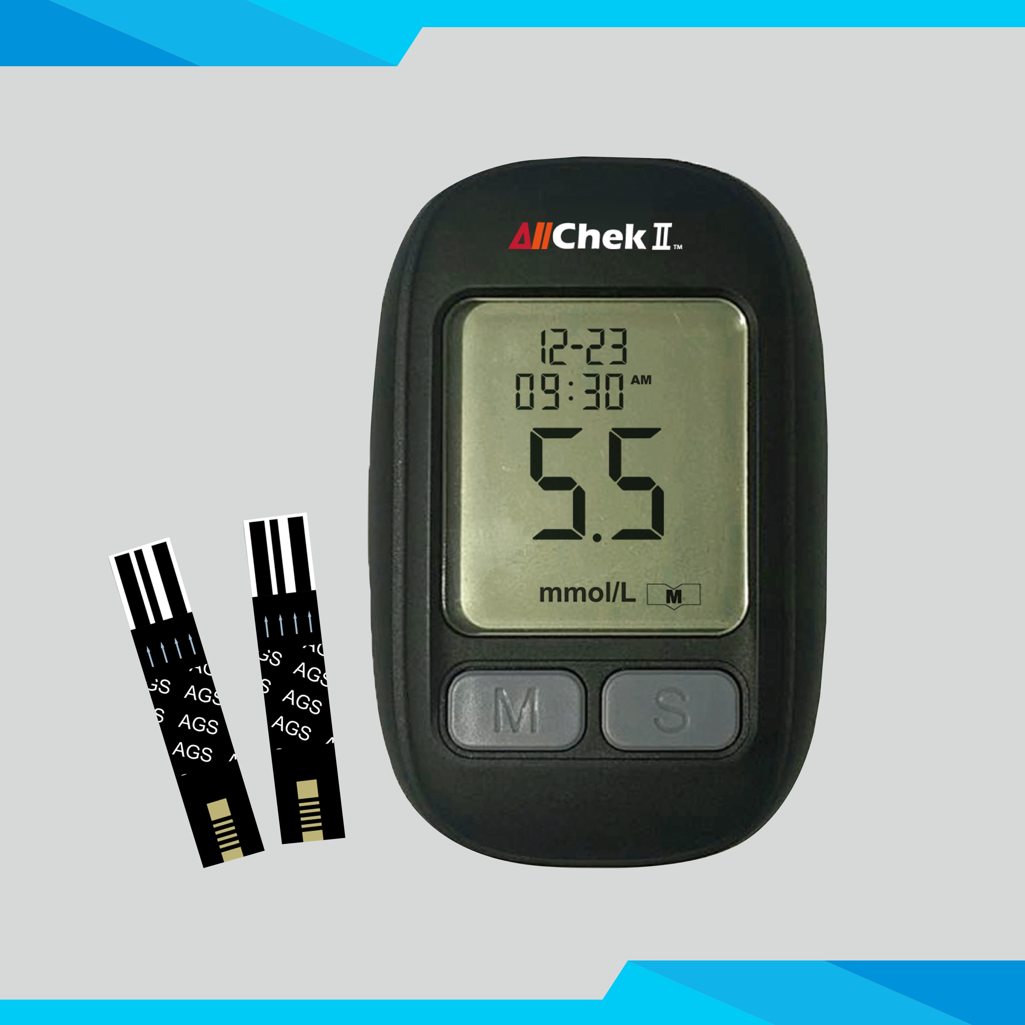 Quality AllChekⅡ Blood Glucose Sensor Device 5 Seconds Reading for sale