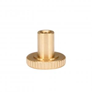 Quality Golden 15mm X 12mm Heatbed Ultimaker2 M3 Knurled Nut Leveling Fixing Nut for sale
