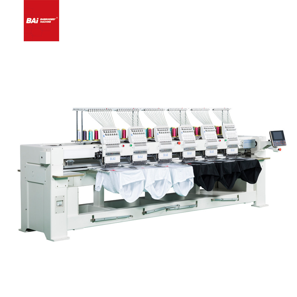 Quality 1200rpm Chain Stitch Embroidery Machine 400mm 6 Head for sale