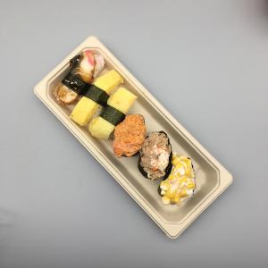 Quality SGS Disposable Paper Sushi Food Takeaway Boxes Environmental Friendly for sale