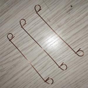 Quality 6" X 18ga 1.25mm Double Loop End Copper Wire Ties 5000pcs/ Bundle for sale