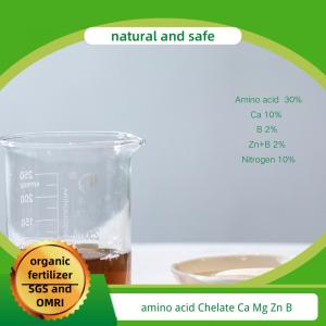 Quality Organic Agricutural Fertilizer Amino Acid Chelate Trace Elements 10% Water Solubility for sale