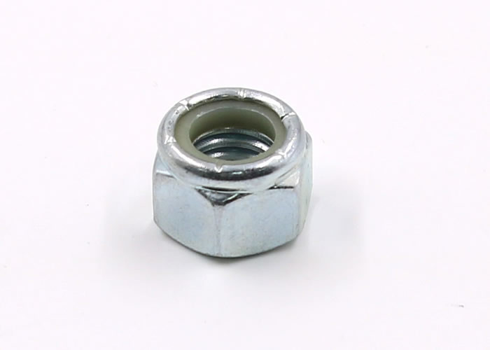 Quality M3-M48 Galvanized Grade-6 DIN985 Prevailing-Torque Hexagon Thin Nuts with Nylon Insert for sale