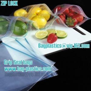 Quality Grip seal bags, Zipper, Zip, Zip Lock, Slider, Reclosable, Reusable, Resealable for sale