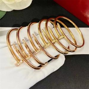Quality High Jewelry Cartier Juste Un Clou Bracelet Rose Gold Diamond bracelet for sale