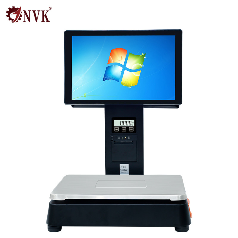 Quality New Arrival All in One Touch Screen Cash Register Scale POS Scale Computer Scale Smart Touch for sale