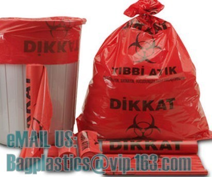 Quality Autoclave Bags, Pouches, Biohazard Waste Bags, Biohazard Garbage, Waste Disposal Bag for sale