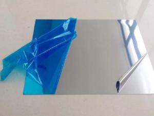 Quality 3xxx 1xxxx blue film cladding high reflective mirror finish aluminum sheet for sale