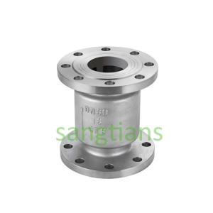 Quality CF8 DN80 stainless steel lift silent check valve with flange ends for sale