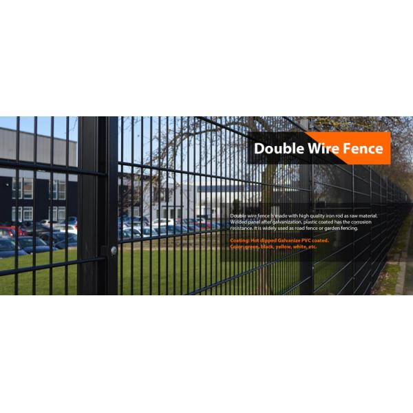 zaun 2D fence Twin wire fence welded Wire Mesh 868 Double Wire Fencing