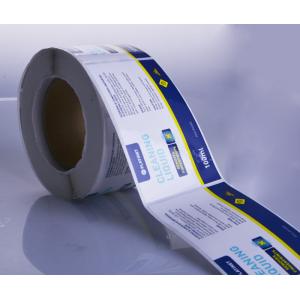 Quality Custom waterproof rectangle label stickers for detergent bottle packaging for sale