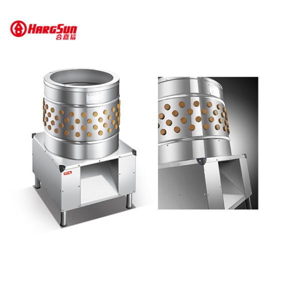 Fully Automatic Chicken Plucker Machine , 14kg/min Chicken Feather Removing
