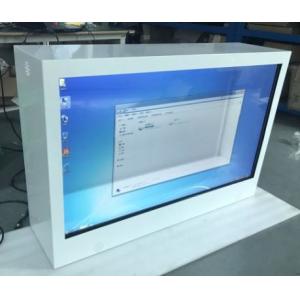 55 Inch LCD Smart Digital Transparent Display Showcase 450cd/M2