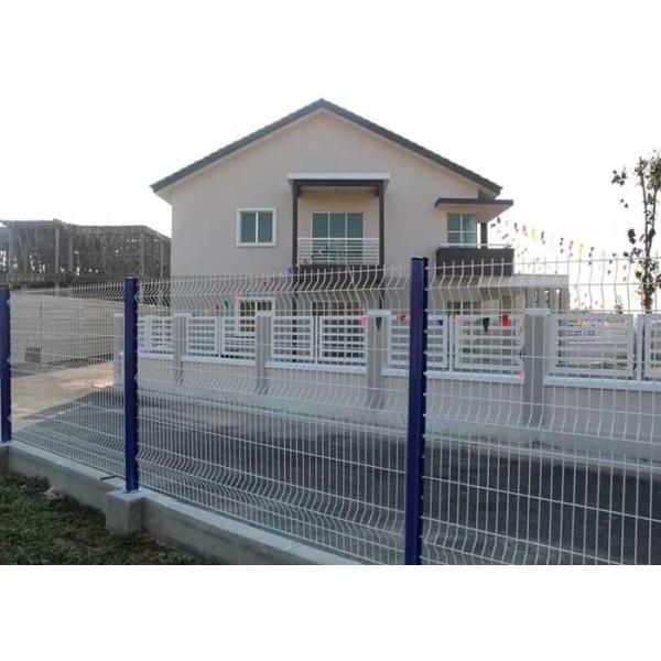 Easy Assembly Pvc Coated 3d Welded Wire Mesh Fence For Garden Security