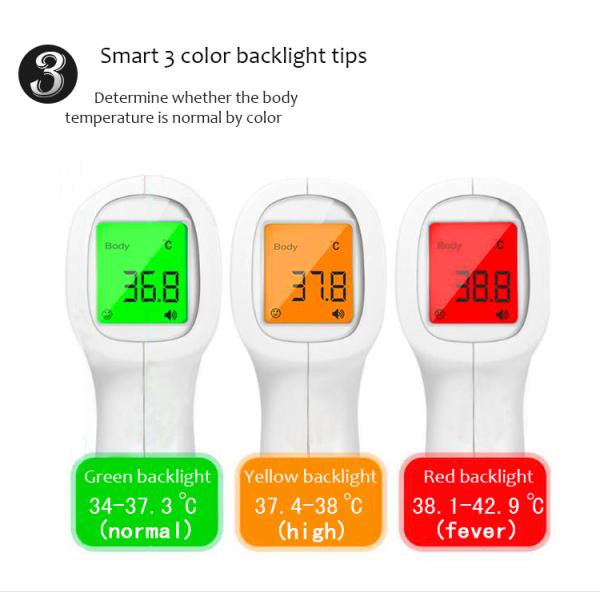 IR Body Infrared Digital Thermometer , Forehead Non Contact Infrared Thermometer Baby Adult