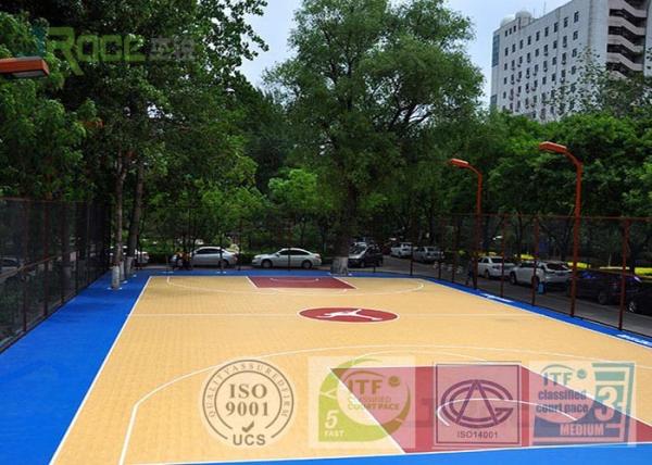Buy Outdoor Basketball Sport Court Field Flooring Easy To Construct , IAAF / ITP Certificate at wholesale prices