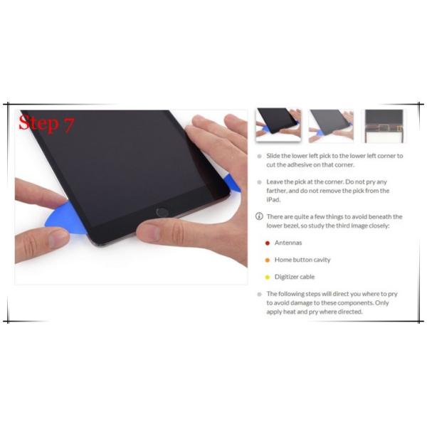 For ipad mini 3 touch screen + ic flex chip + home button flex cable assembly, replacemen spare part for ipad mini 3 lcd