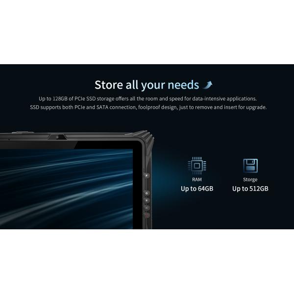 Private Mold 12 Inch Rugged Industrial Tablet Computer with GPS and Waterproof Design