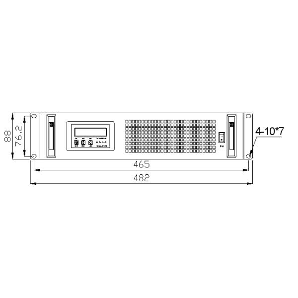 Inverter power supply DC48 2KVA 120V 60HZ for power and communication systems
