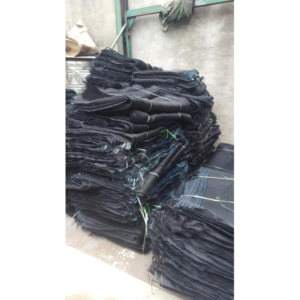 Printed Label Woven Mesh Bags For Packing Garlic Ginger Sacks