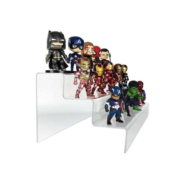 3 Tier Acrylic Display Rack , Acrylic Counter Display Stands Good Chemical Resisdence