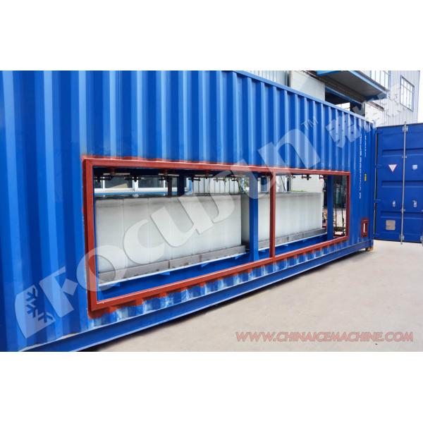 Containerised Ice Block Making Machine 10 Tonnes Per Day Output Durable and Heavy-Duty