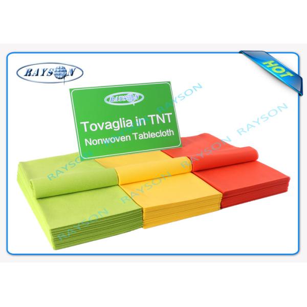 Different Gram PP Spunbond Non Woven Tablecloth 1.4m x 1.4m Table Cover