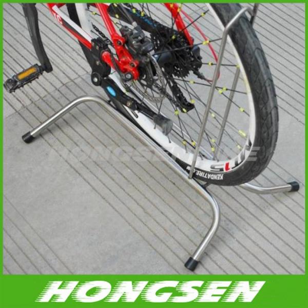 Floor bicycle display rack/vertical mountain bicycle storage rack