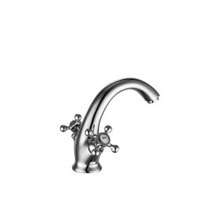 Double Handle Modern Basin Mixer 0.5 Bar Minimum Pressure