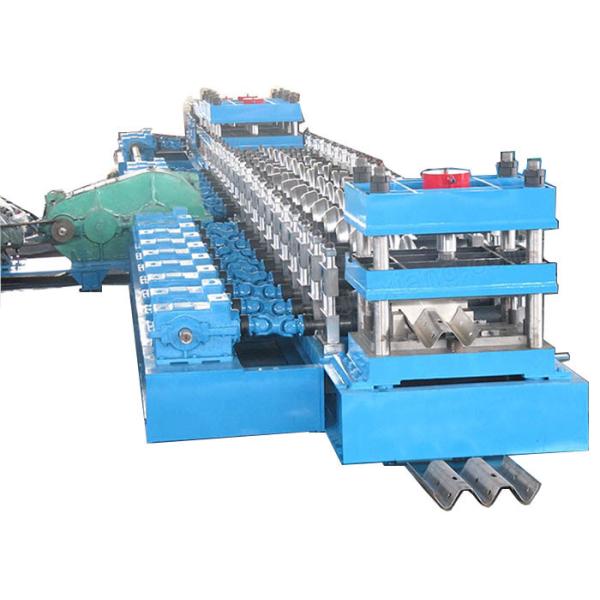 PLC Control Highway Guardrail Roll Forming Machine Pressure 12Mpa Weight 17 T