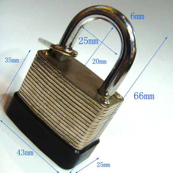 4 digit laminated combination padlock