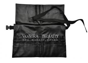 China Black Cosmetic Makeup Brush Apron Waist Bag Artist Belt Strap Holder Toolbelt on sale
