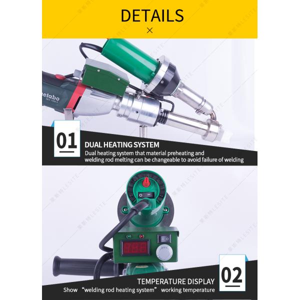 Plastic Extrusion Welding Gun Digital Display Controller Extrusion Welder