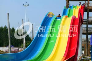 China High Speed Fiberglass Water Slides / Adult Water Plastic Slide for Adventure Water Park on sale