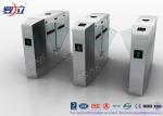 Metal Security Flap Barrier Gate 304 SS Access Control System With Fingerprint