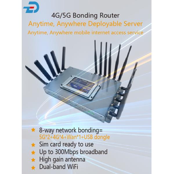 5inch WiFi Sim Bonded 5G Router For Outdoor Networking OEM
